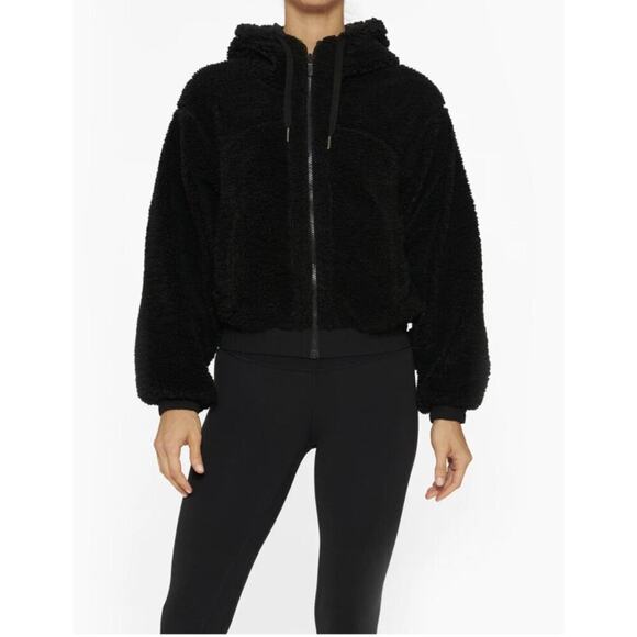 Lululemon Jackets & Blazers - Lululemon Women's Black Reversible Fleece Hooded Jacket Size Small